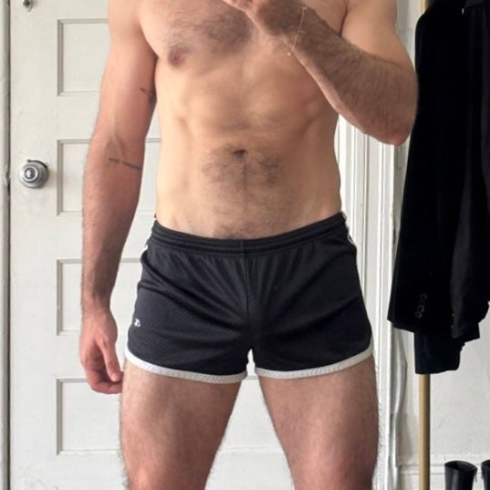 Used Black Gym Shorts w/ Extras 📹💦