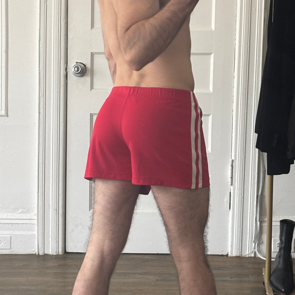 Used Red Gym Running Shorts w/ Extras 💦 📹
